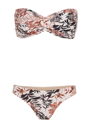 Amir Slama floral-print bikini - White
