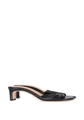 Dear Frances twisted leather sandals - Black