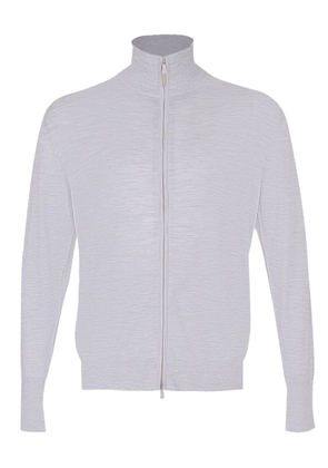 Eleventy zip-neck cardigan - Grey