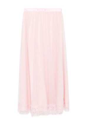 SHIATZY CHEN diamond mesh skirt - Pink