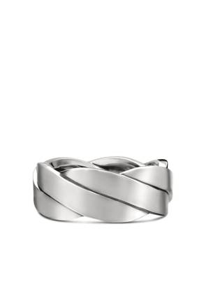 David Yurman sterling silver DY Helios band ring (9mm)