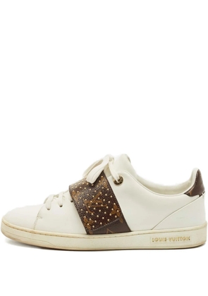 Louis Vuitton Pre-Owned monogram-band sneakers - White