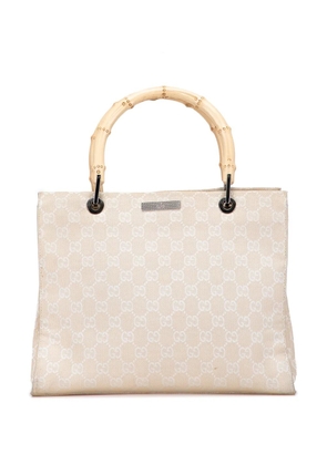 Gucci Pre-Owned 2000-2015 GG Canvas Bamboo satchel - Brown