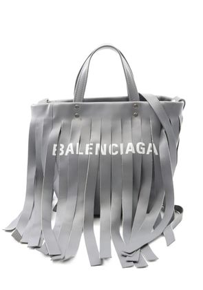 Balenciaga Pre-Owned leather fringe tote bag - Grey