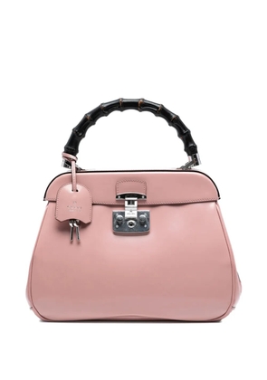 Gucci Pre-Owned 2016-2025 Medium Smooth Calfskin Bamboo Lady Lock handbag - Pink