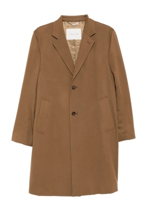 Mackintosh wool button-up coat - Brown