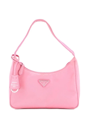 Prada Pre-Owned Re-Edition 2000 Tessuto Mini hobo bag - Pink