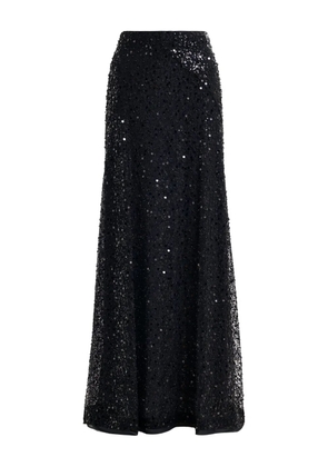 Essentiel Antwerp Isequins sequin beaded maxi skirt - Black