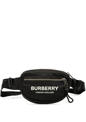 Burberry Pre-Owned 2018-2025 Nylon Logo Cannon belt bag - Black
