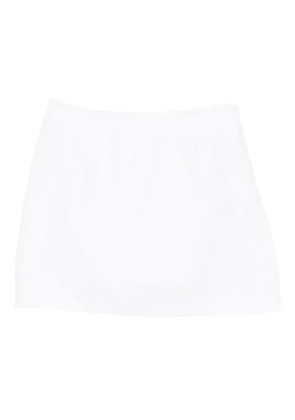 Posse a-line cotton skirt - White