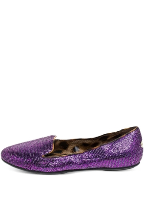 Roberto Cavalli Vintage glitter loafers - Purple