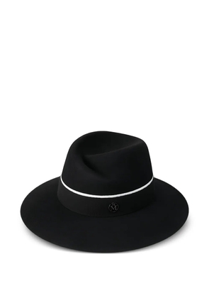 Maison Michel Virginie ribbon-detailed hat - Black
