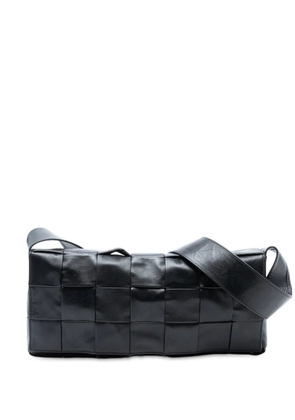 Bottega Veneta Pre-Owned 2012-2025 Stretch Paper Calfskin Intrecciato Cassette crossbody bag - Black