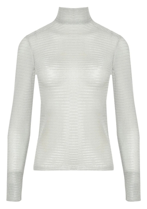 Gloria Coelho high neck top - Grey