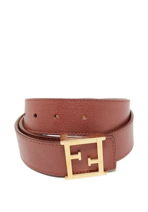 Fendi Pre-Owned 2013 leather buckle belt - Pink
