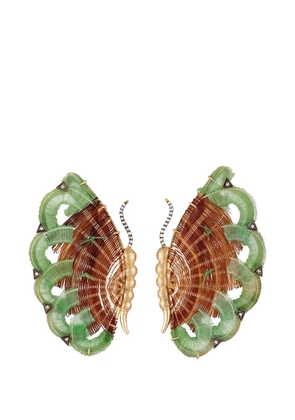 SILVIA FURMANOVICH Butterfly diamond earrings - Gold