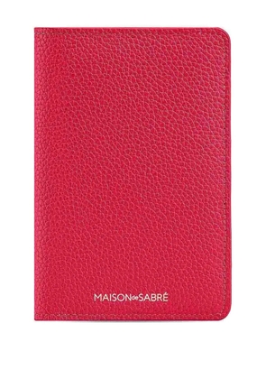 MAISON de SABRÉ Leather Passport Holder - Pink