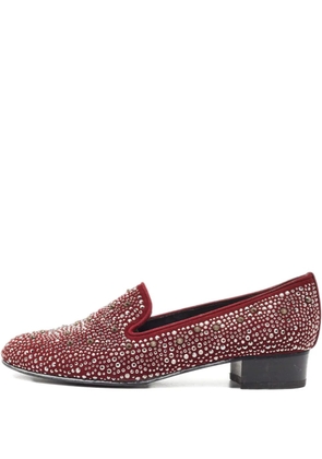 Stuart Weitzman 2024 pre-owned crystal-embellishment shoes - Red