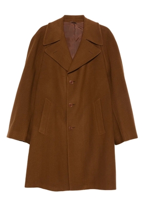 Romeo Gigli Pre-Owned 1990s buttoned single-breasted coat - Brown