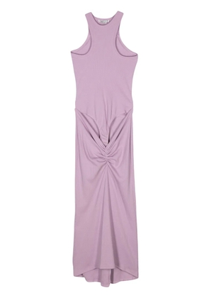ALESSANDRO VIGILANTE fine-ribbed maxi dress - Purple