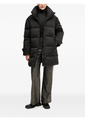 Gestuz GZnansi embossed funnel-neck puffer jacket - Black