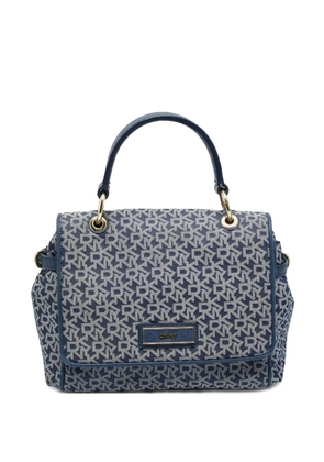 DKNY logo top-handle bag - Blue