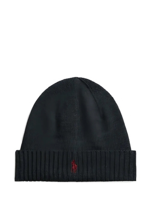 Polo Ralph Lauren ribbed embroidered beanie - Grey