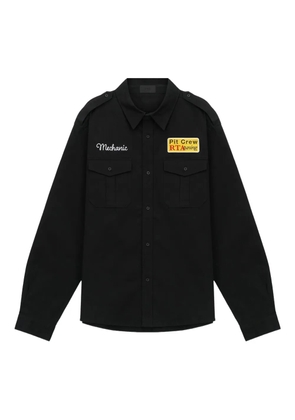 RTA Lionel embroidered shirt - Black