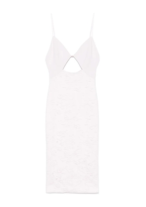 Elisabetta Franchi floral-jacquard midi dress - Pink