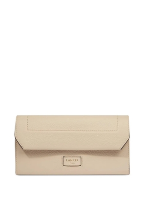 Lancel Ninon flap-closure leather wallet - Neutrals
