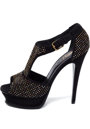 Saint Laurent Pre-Owned stud-embellished sandals - Black