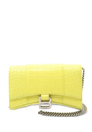 Balenciaga Pre-Owned 10s crocodile-embossed wallet - Yellow