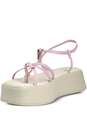 VAGABOND 50mm crossover-strap platform sandals - Pink
