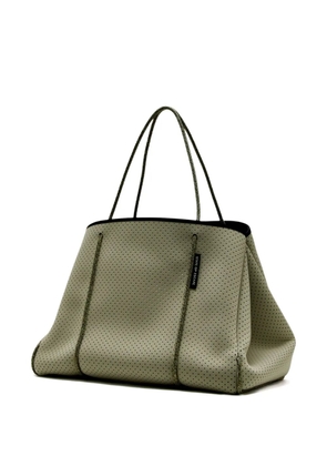 STATE OF ESCAPE Escape perforated-detail tote bag - Green