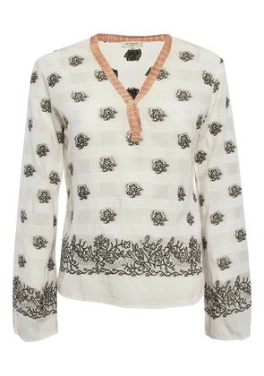 Etro Pre-Owned embroidered blouse - White