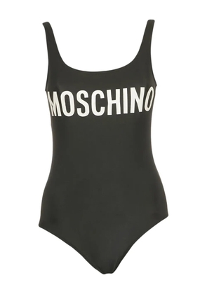 Moschino Pre-Owned logo-print swimsuit - Black