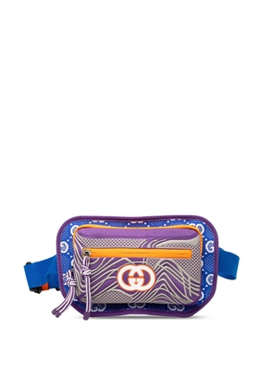 Gucci Pre-Owned 2016-2025 GG Nylon and Rubber belt bag - Blue