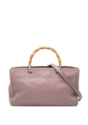 Gucci Pre-Owned 2016-2025 Medium Calfskin Bamboo Shopper satchel - Pink