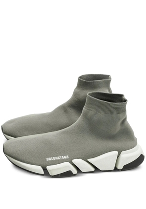 Balenciaga Pre-Owned knit slip-on sneakers - Grey