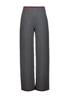 Gucci felted knit straight trousers - Grey
