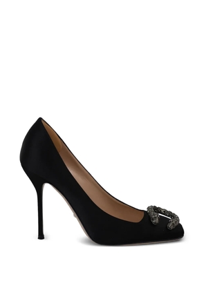 Gucci Pre-Owned Dionysus-embellished satin pumps - Black