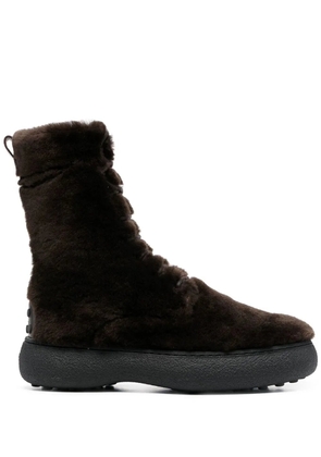 Tod's WG lace-up ankle boots - Brown