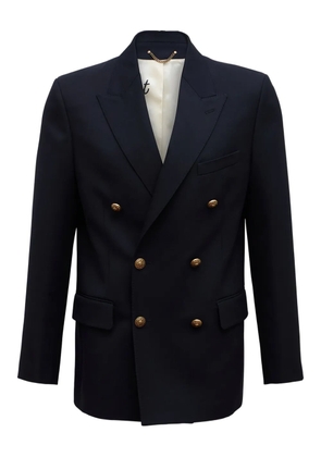 Golden Goose double-breasted gold-button blazer - Blue