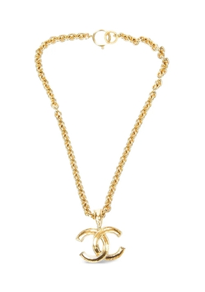CHANEL Pre-Owned 1990 CC-logo necklace - Gold