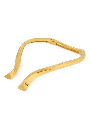 Elisabetta Franchi sculpted necklace - Gold