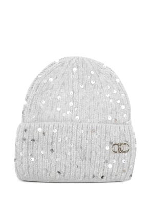 LIU JO sequin-embellished beanie - Grey