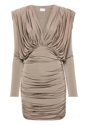 Magda Butrym draped mini dress - Neutrals