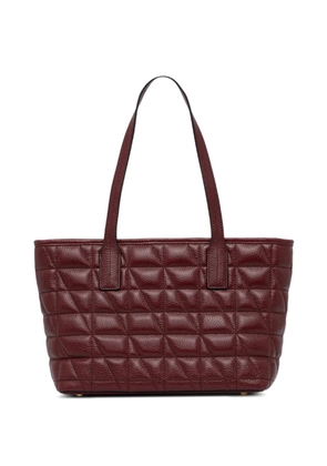 Geox medium Gardren quilted leather tote bag - Red