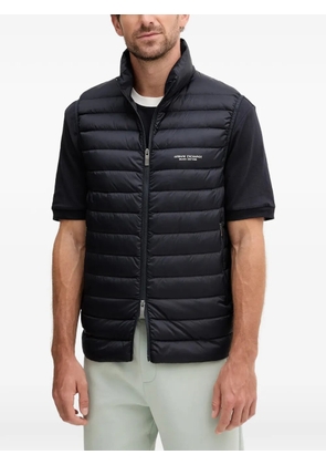 Armani Exchange zip-fastening quilted gilet - Blue