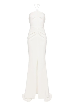 Maticevski halterneck maxi dress - White